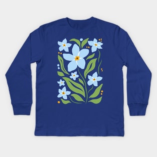 Forget Me Nots Kids Long Sleeve T-Shirt